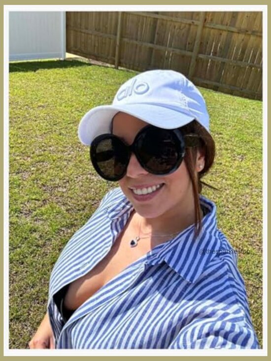 Oversized Round Sunglasses Vintage Big Frame UV400 Protection Plastic main image 5